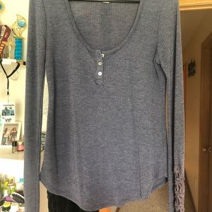 Anthropologie Blue Longsleeve